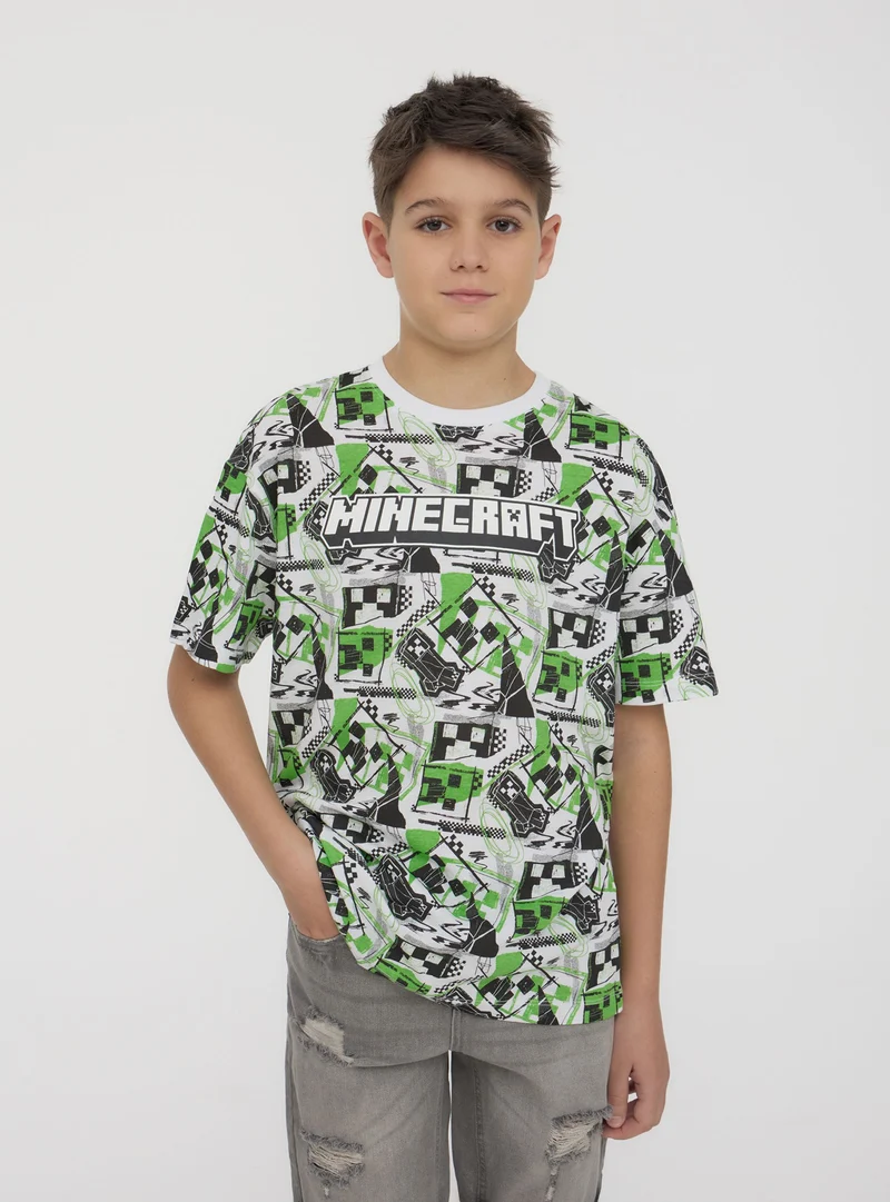T-shirt con stampa Minecraft® all-over