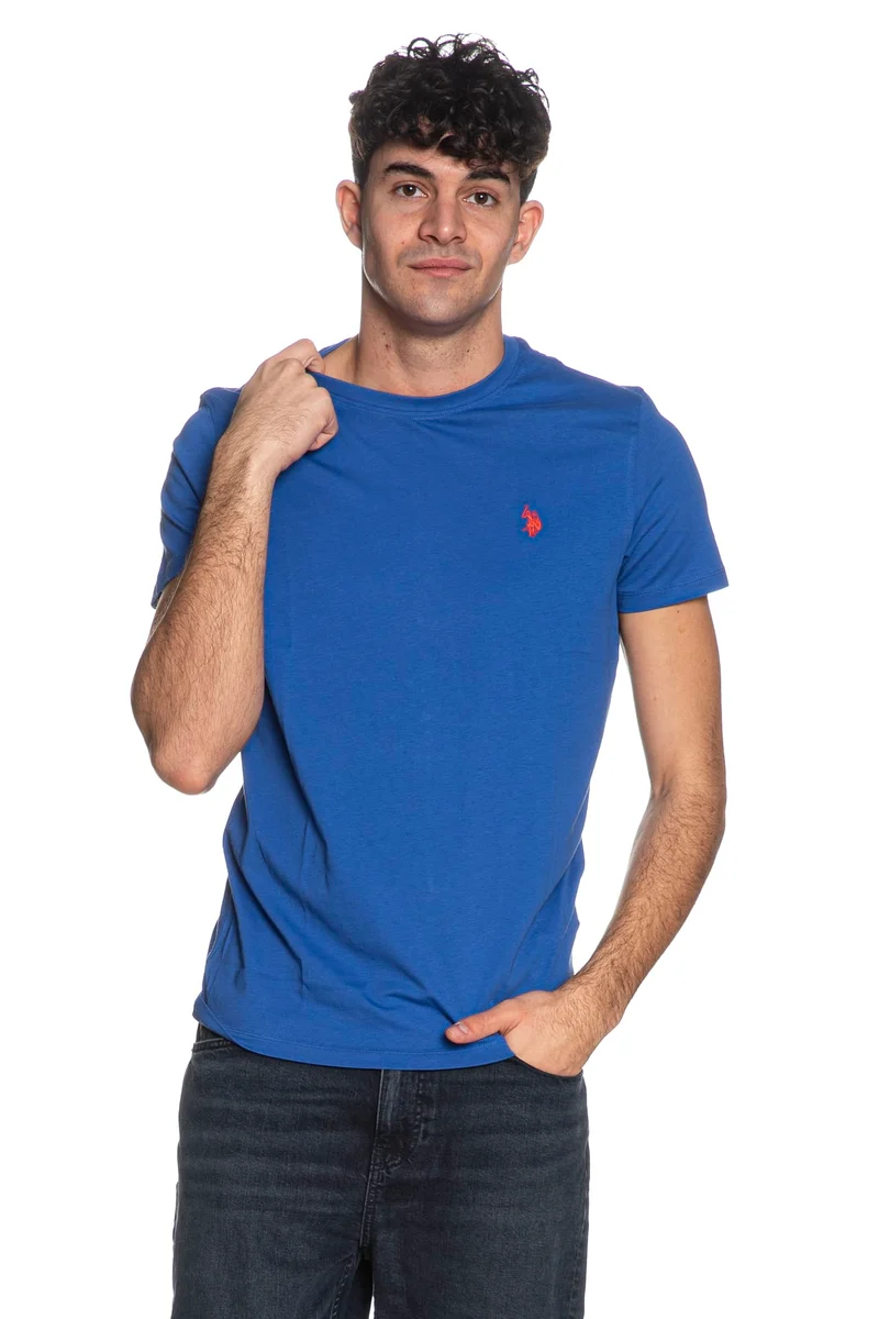 T Shirt U.S. Polo Assn Mick Basic Da Uomo Royal
