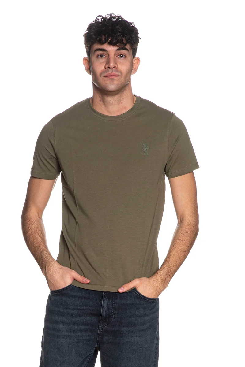 T Shirt U.S. Polo Assn Refly Reflect Da Uomo Verde Militare