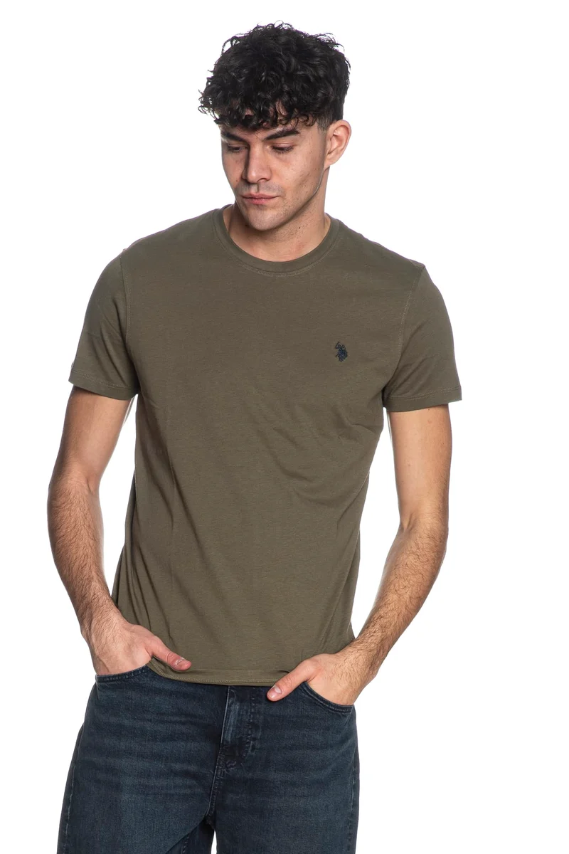 T Shirt U.S. Polo Assn Mick Basic Da Uomo Verde Militare