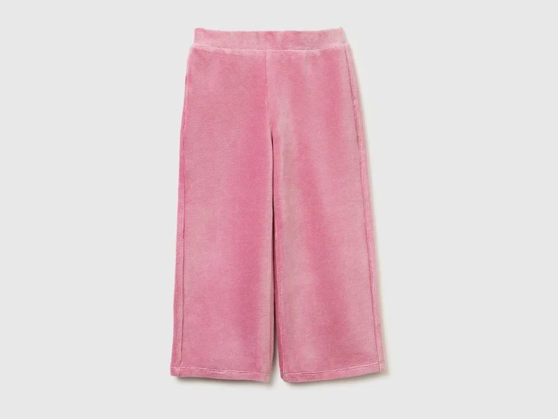 Pantaloni ampi in ciniglia
