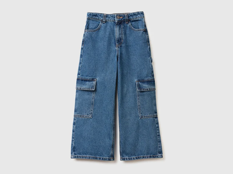 Jeans cargo wide fit