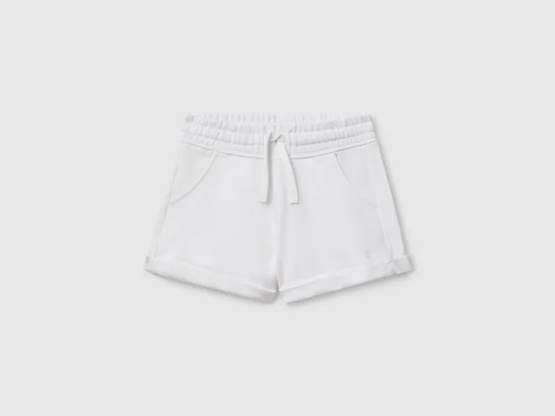 Shorts in felpa 100% cotone