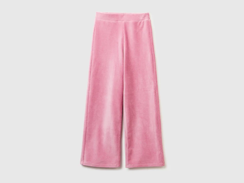 Pantaloni ampi in ciniglia