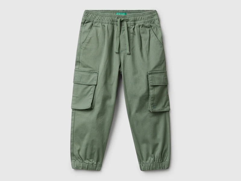 Pantaloni cargo con coulisse