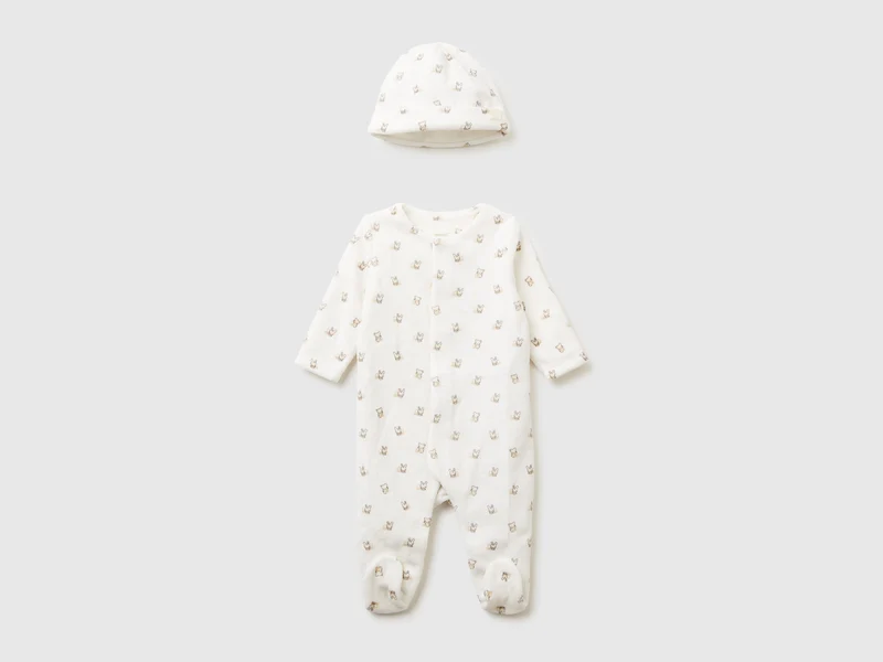Set tutina e cappellino in ciniglia