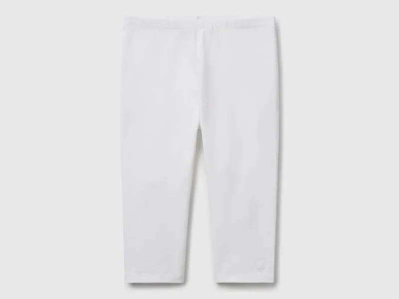 Leggings al ginocchio in cotone stretch