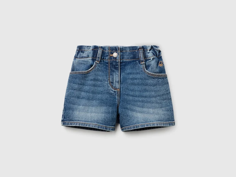 Shorts paperbag di jeans