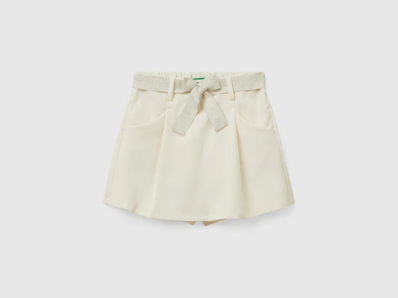 Gonna pantalone con cintura