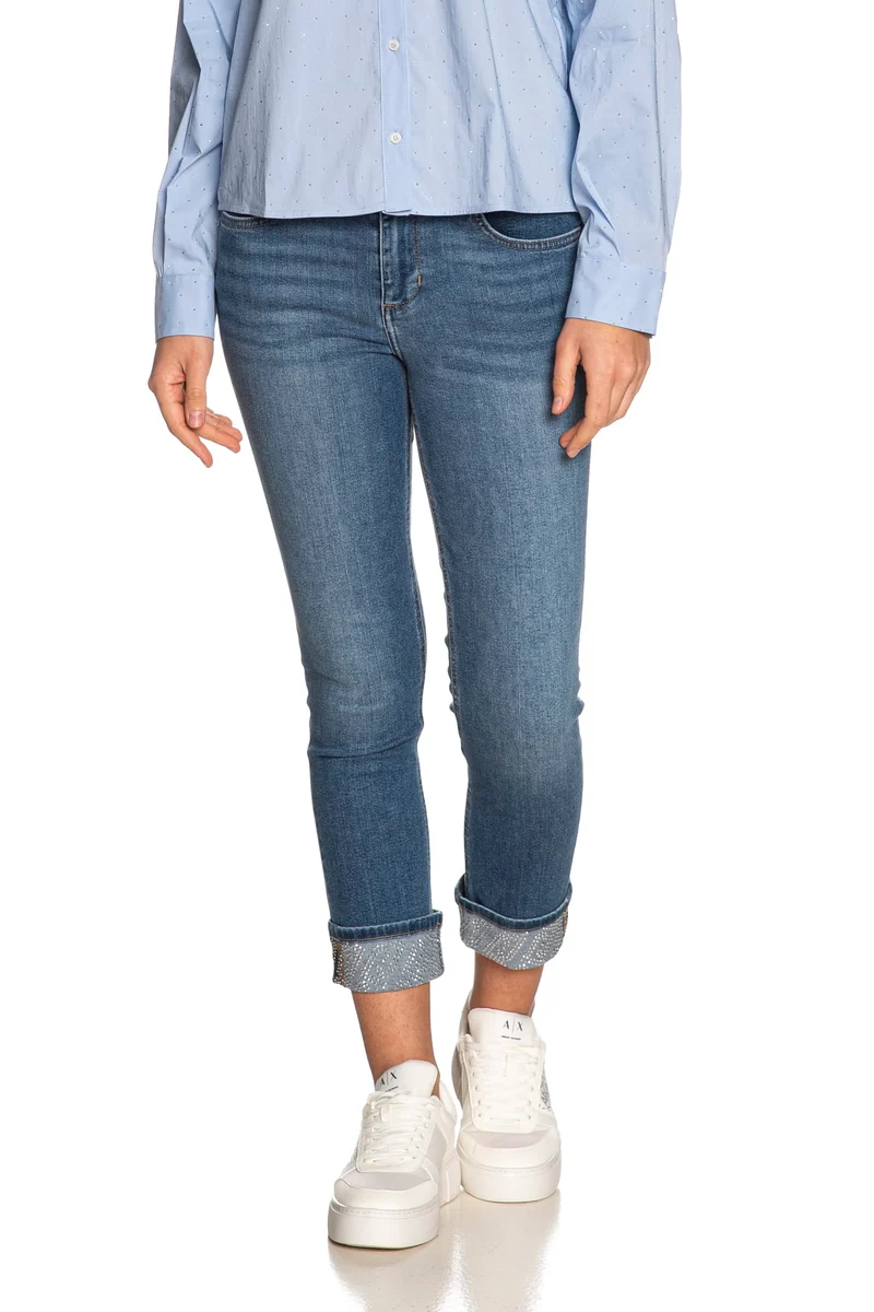 Jeans Liu Jo B Up Monroe Da Donna Denim Dark Medio Blu