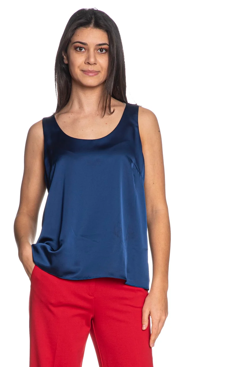 Top Canotta Artigli Tank Top Da Donna Blu Zaffiro