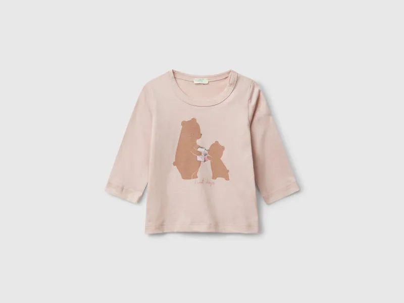 Maglietta girocollo in cotone
