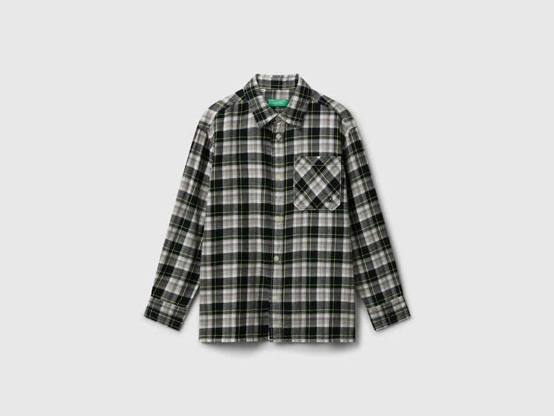 Camicia scozzese 100% cotone