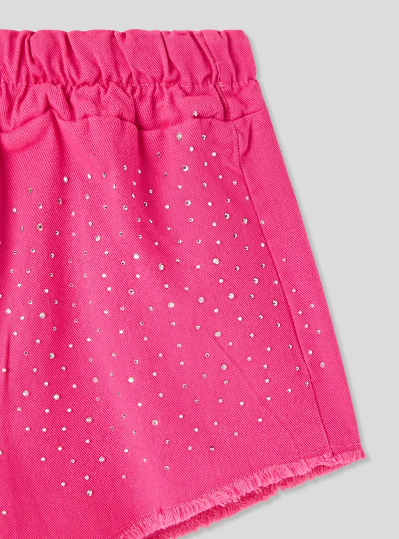 Pantaloncini con strass