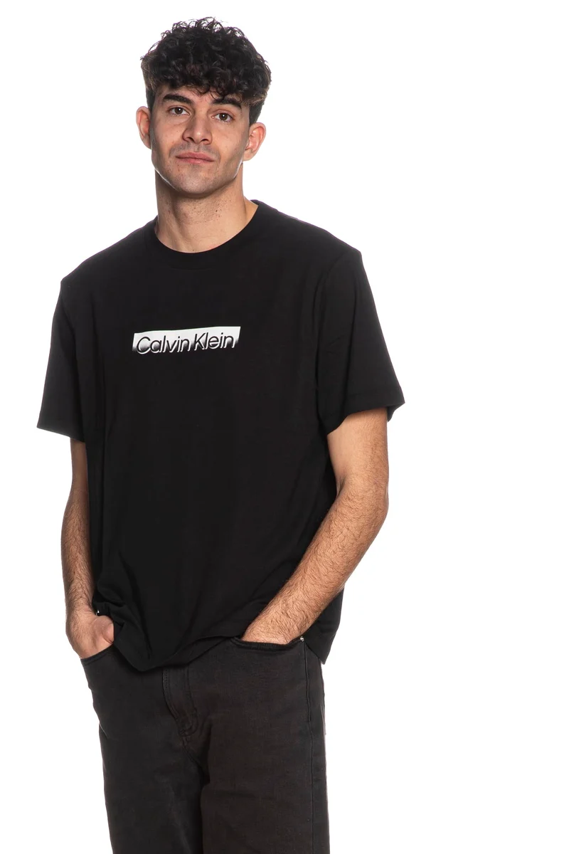 T Shirt Calvin Klein Who Sport Da Uomo Nera