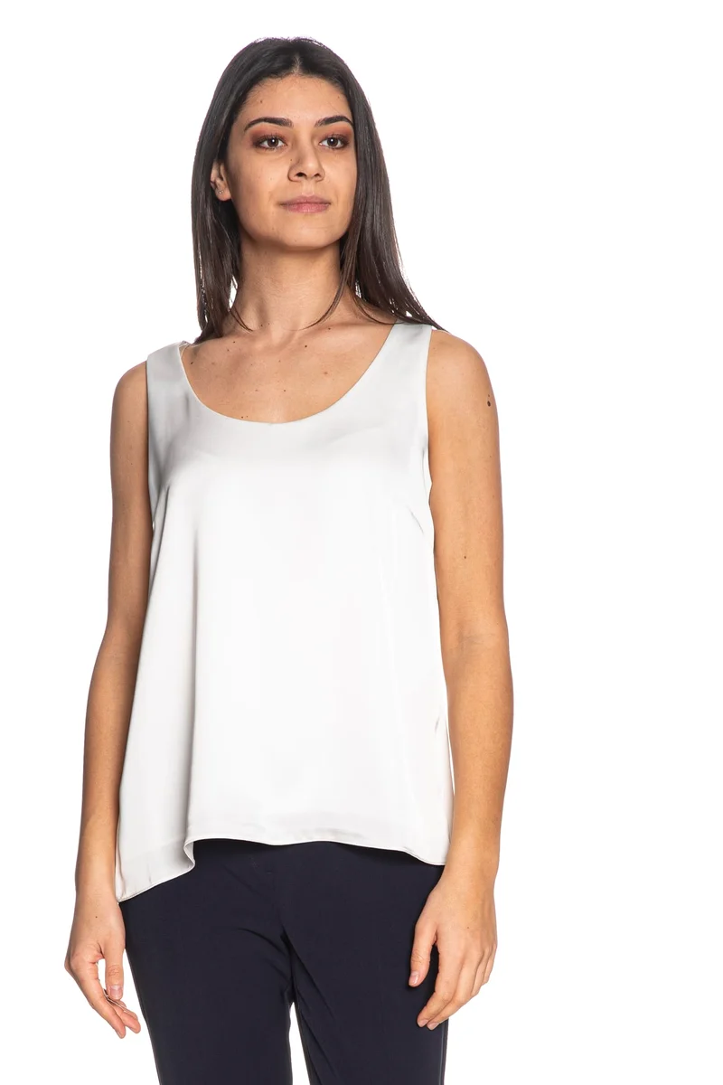 Top Canotta Artigli Tank Top Da Donna Bianco