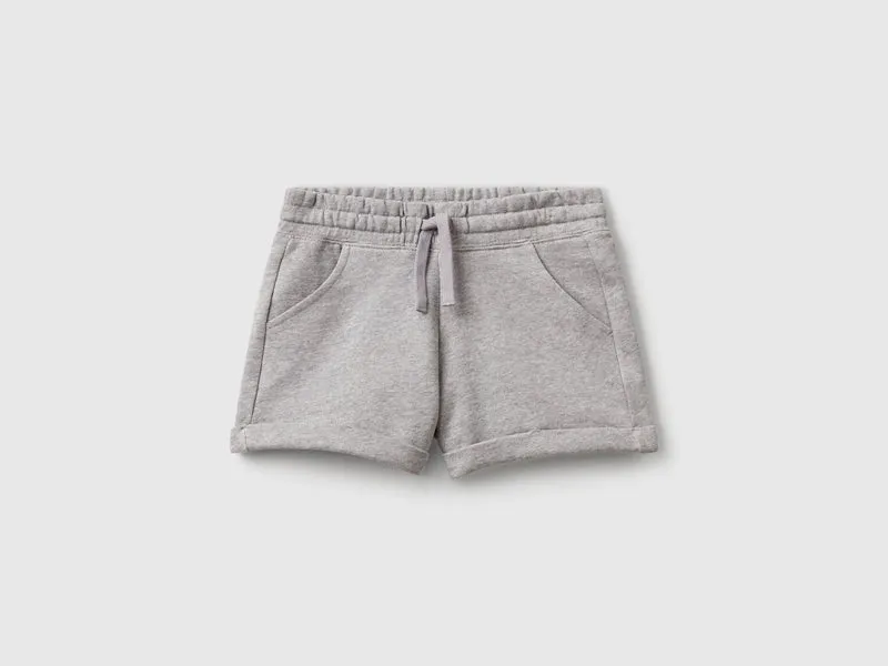 Shorts in felpa 100% cotone