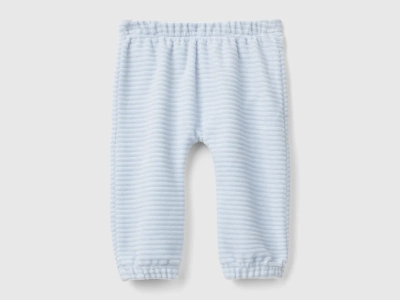 Pantaloni in ciniglia con ricamo