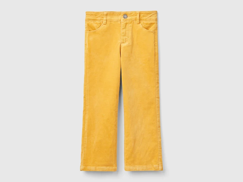 Pantaloni in velluto flare fit