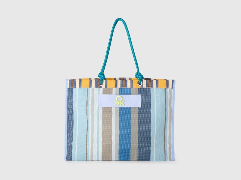 Borsa multicolor effetto rete