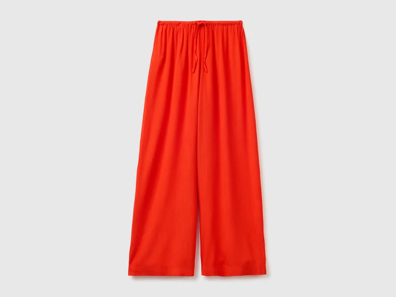 Pantaloni larghi con elastico