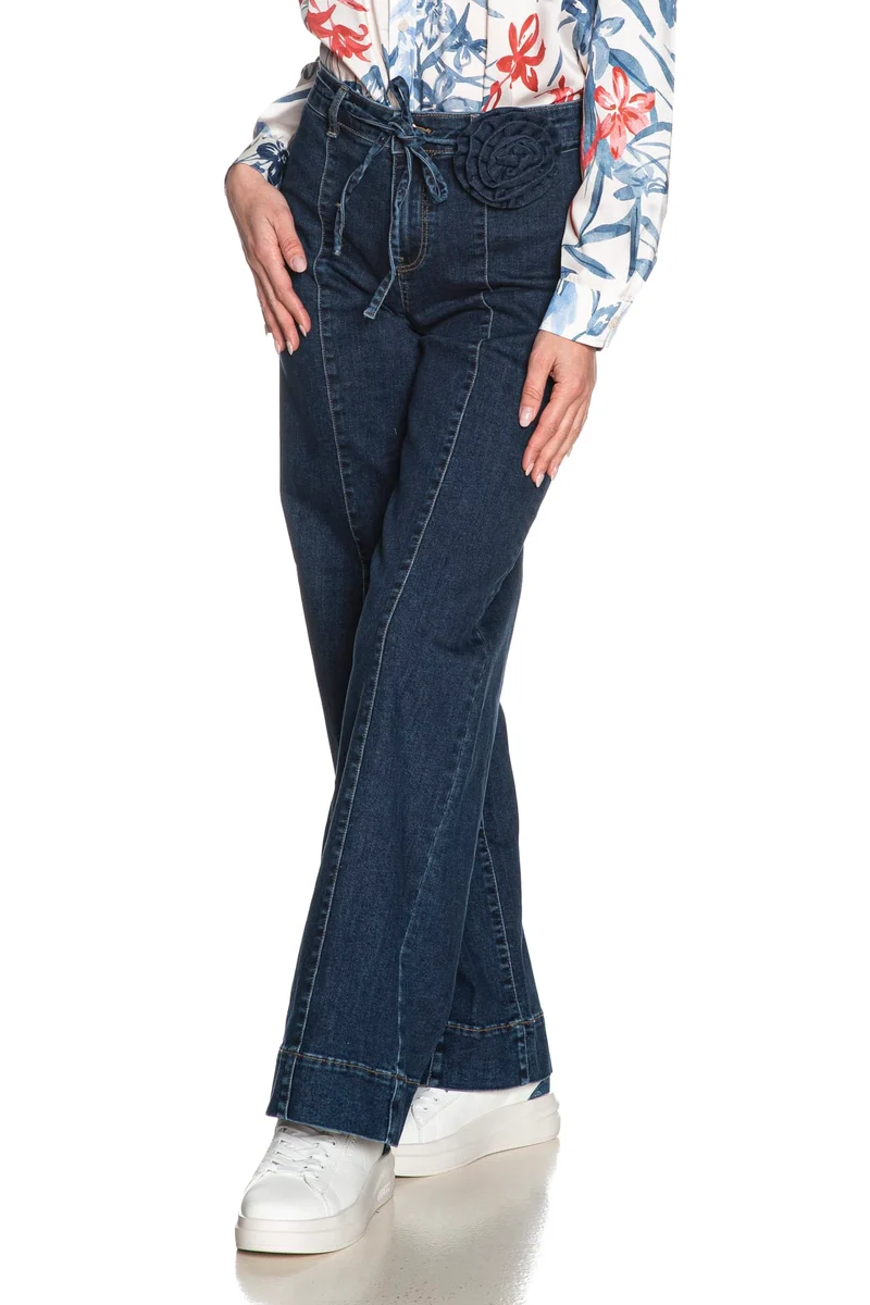 Jeans Only Madison Wide Rose Da Donna Denim Blu Scuro