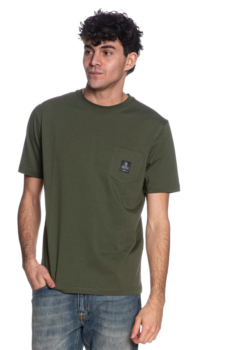 T Shirt Refrigiwear Pierce Da Uomo Verde Militare
