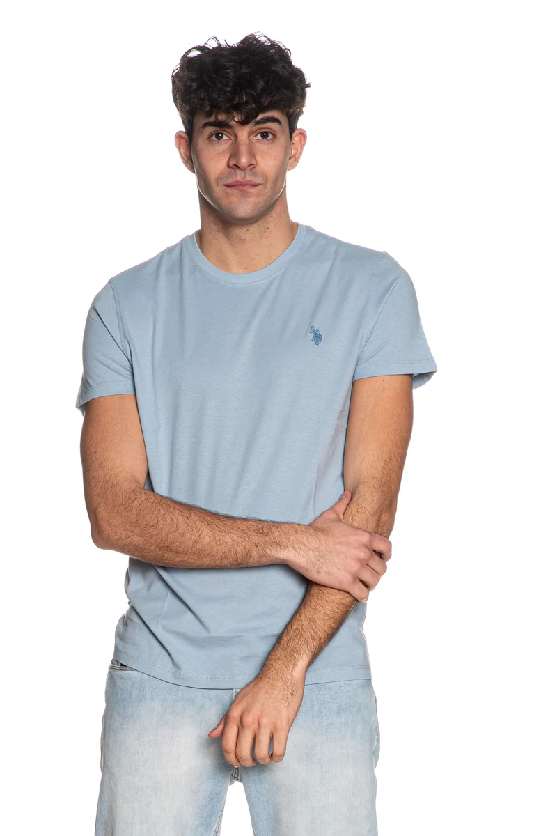 T Shirt U.S. Polo Assn Mick Basic Da Uomo Cielo