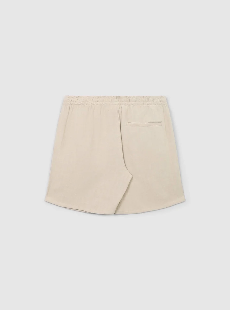 Jogger misto lino tinta unita