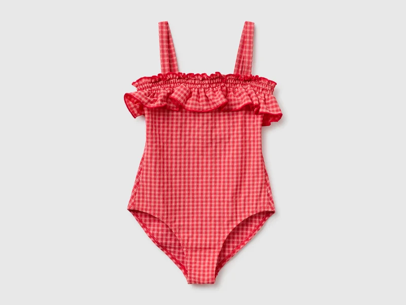 Costume intero a quadri vichy