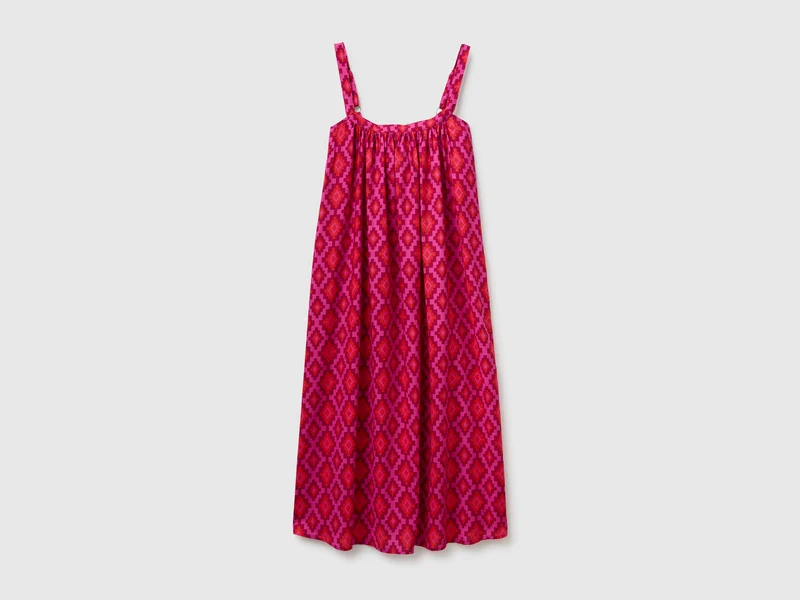 Vestito lungo stampa etnica