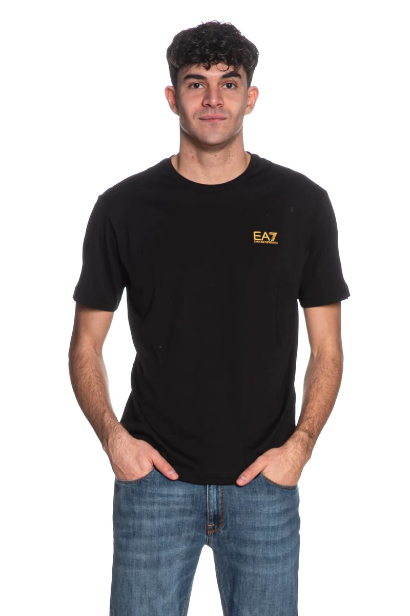 T Shirt Ea7 Train Core Id Back Ptd Ss Tee Da Uomo Nera