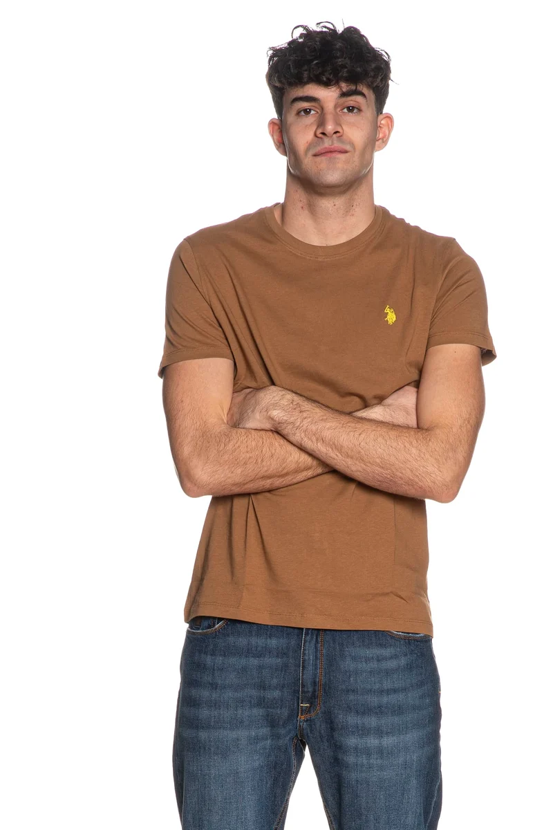 T Shirt U.S. Polo Assn Mick Basic Da Uomo Daino