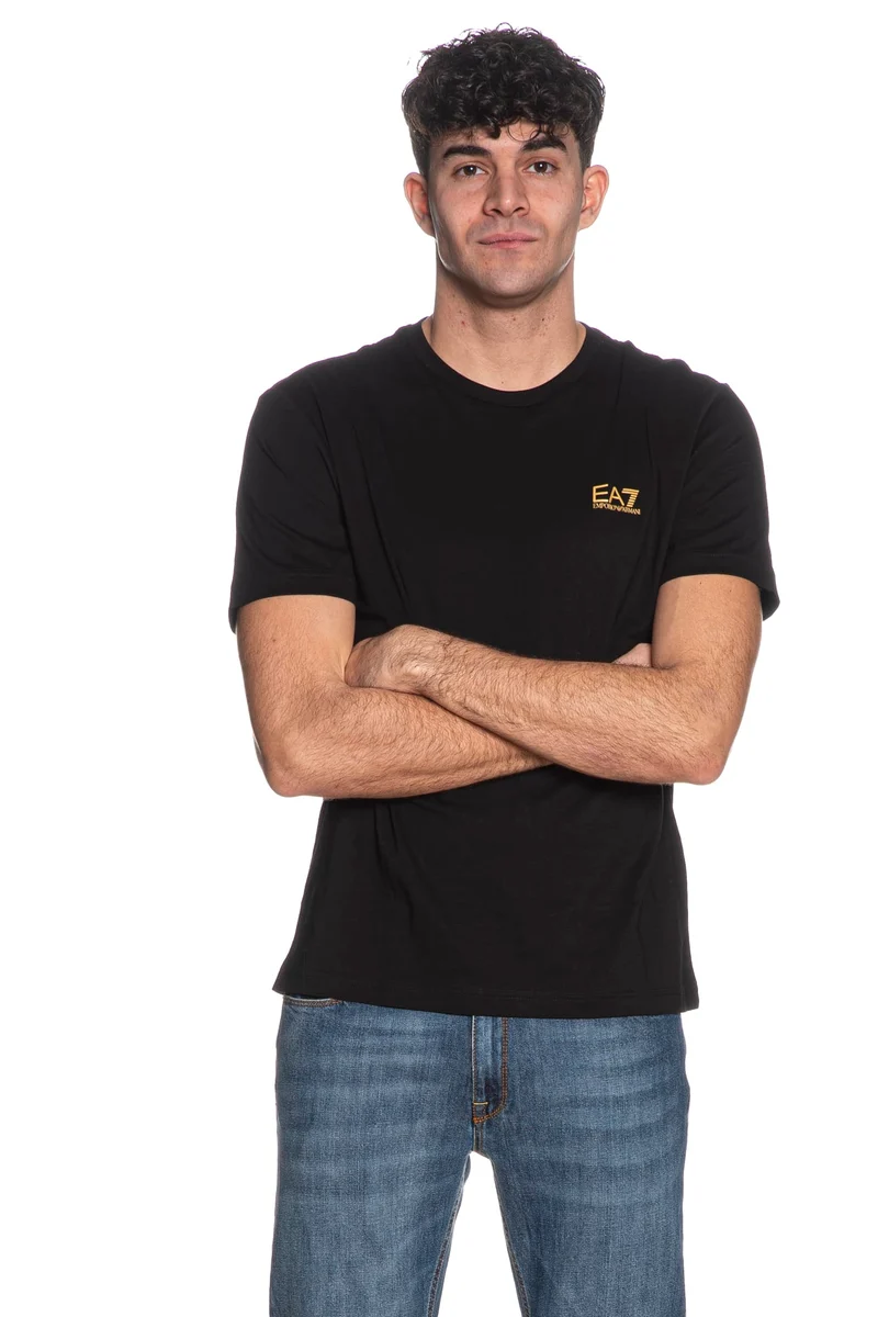 T Shirt Ea7 Train Core Id Ss Tee Da Uomo Nera