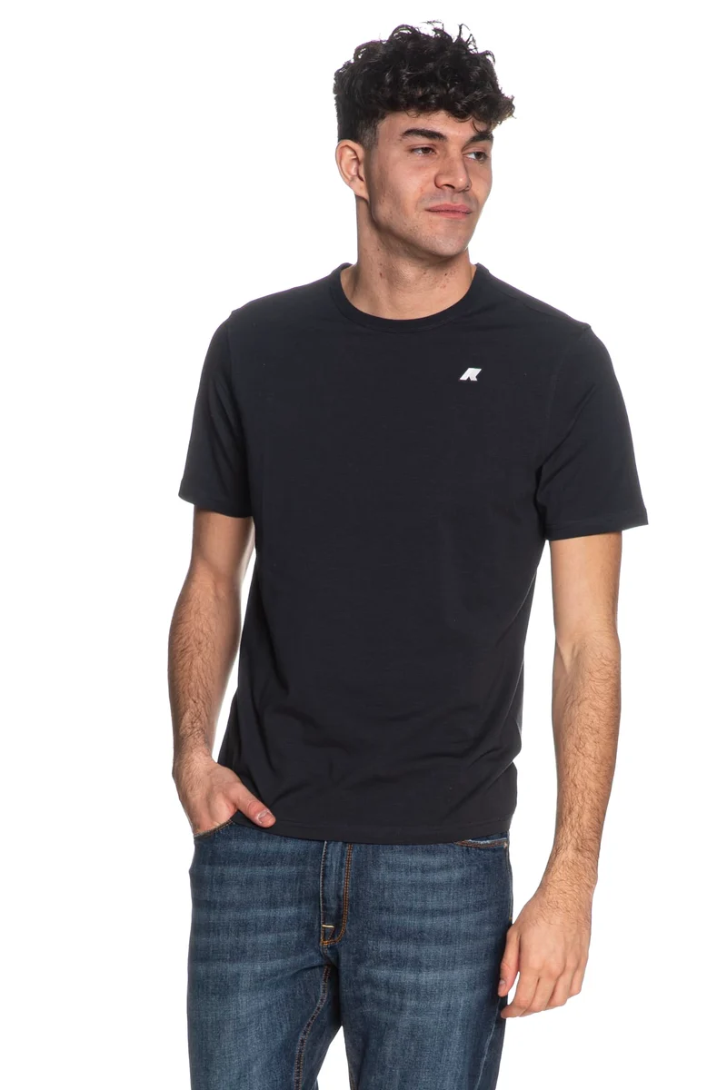 T Shirt K-Way Adame Da Uomo Blu Notte