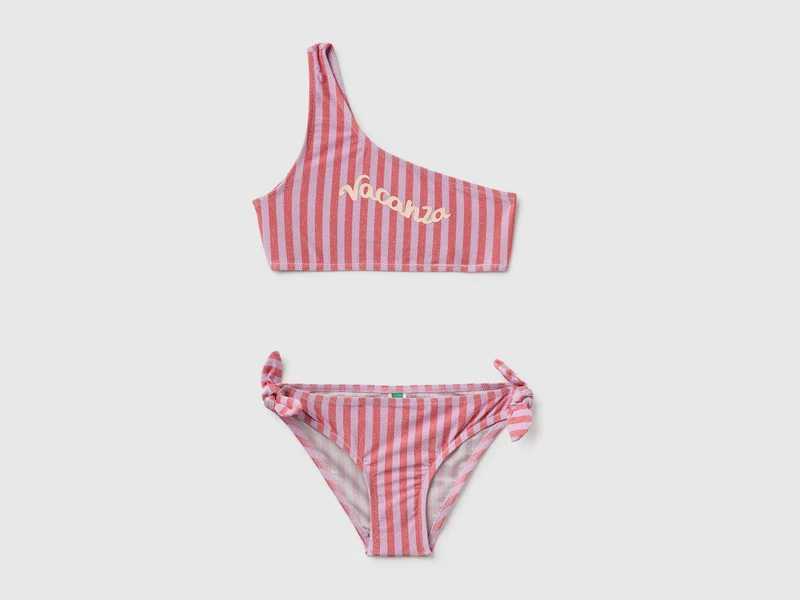 Bikini mare a righe con lurex