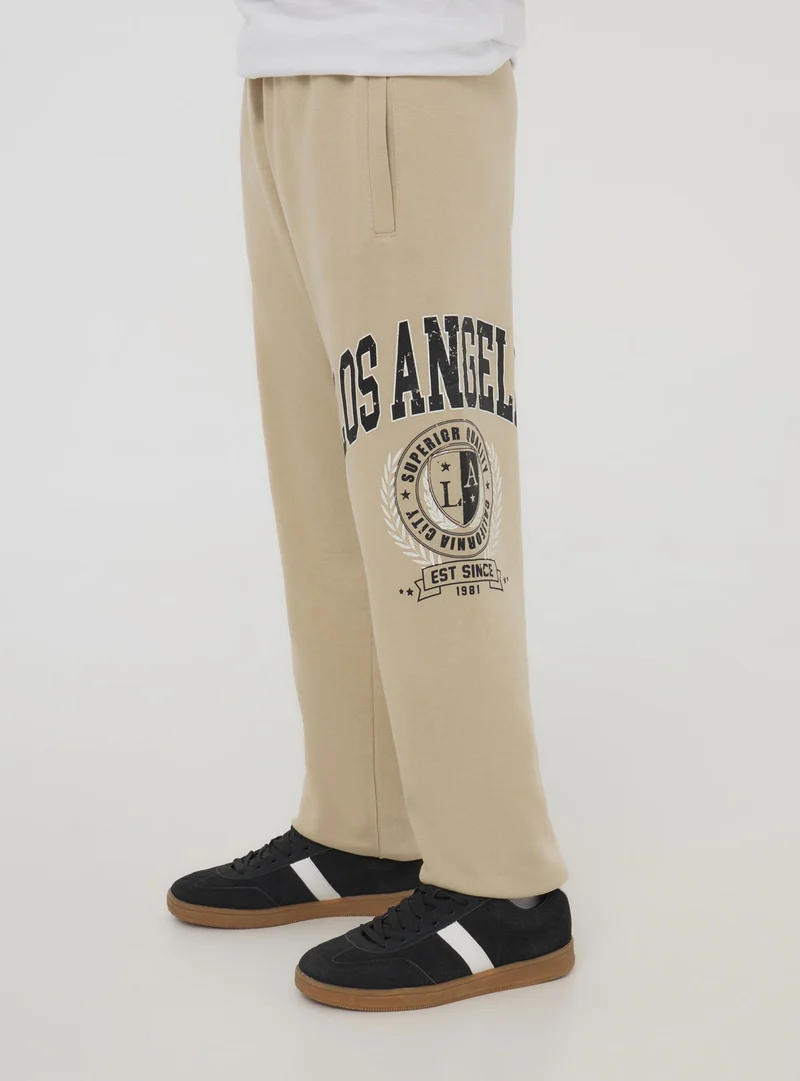 Pantaloni tuta stampa college