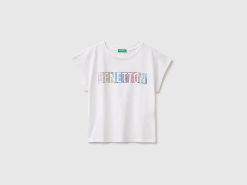 T-shirt con strass