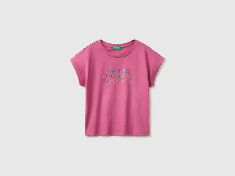 T-shirt con strass