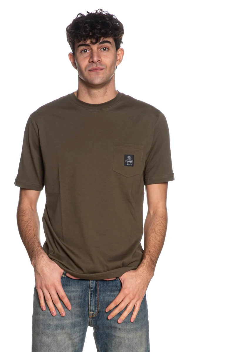 T Shirt Refrigiwear Pierce Da Uomo Verde Oliva