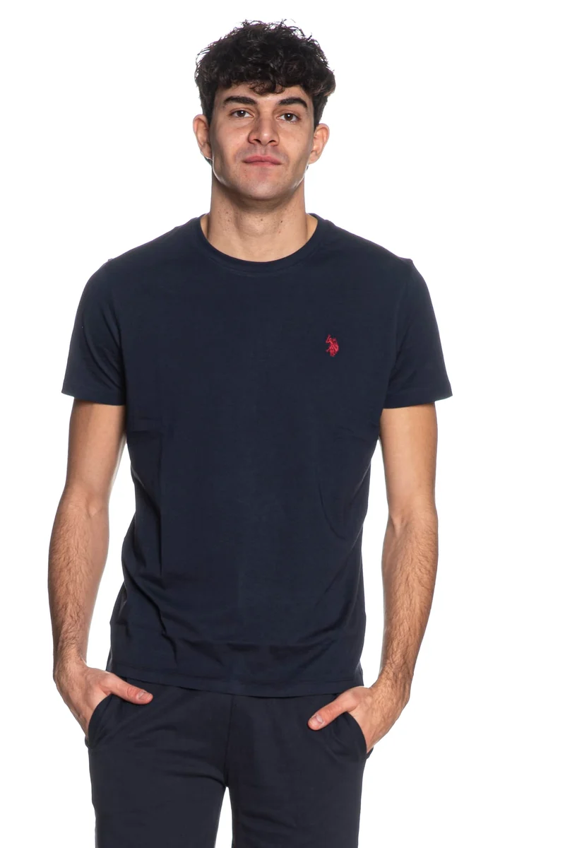 T Shirt U.S. Polo Assn Mick Basic Da Uomo Blu Navy
