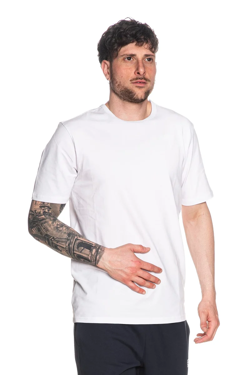 T Shirt K-Way Adame Da Uomo Bianca