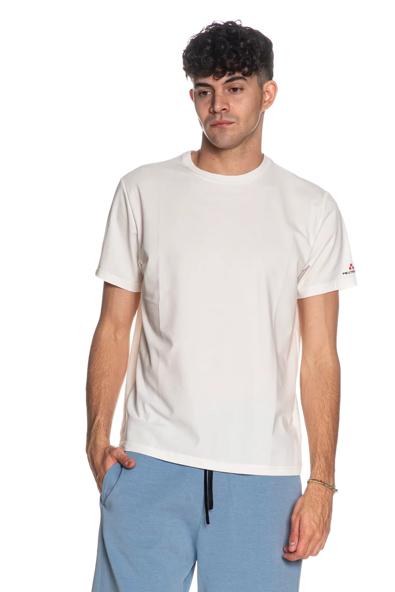T Shirt Peuterey Zole Da Uomo Bianca