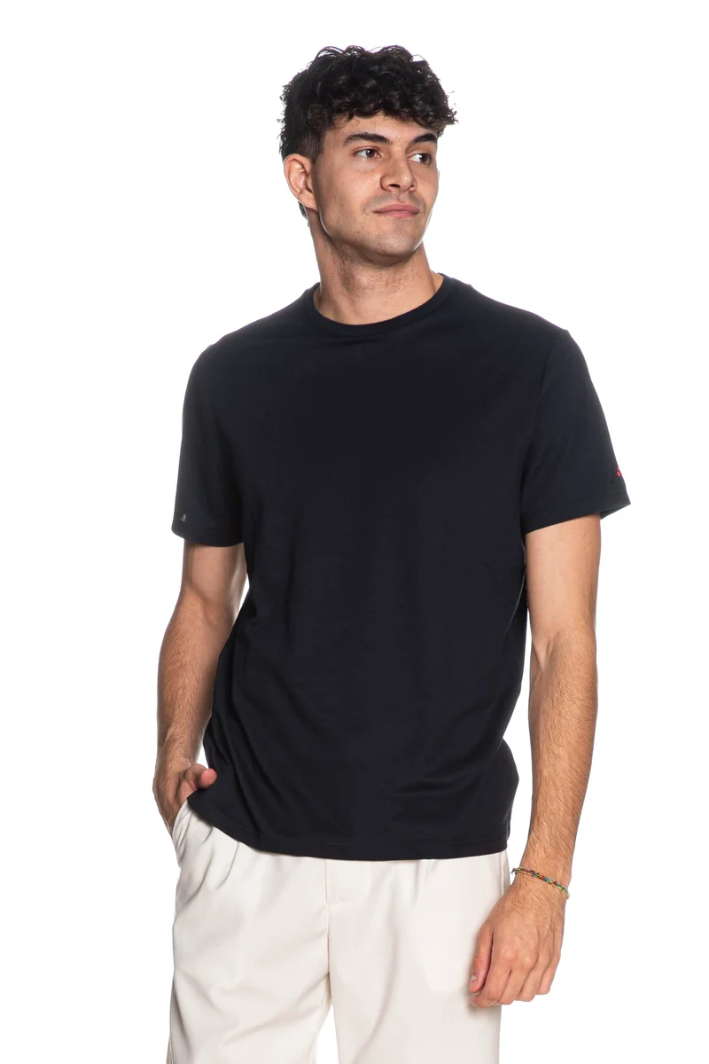 T Shirt Peuterey Zole Da Uomo Blu Notte