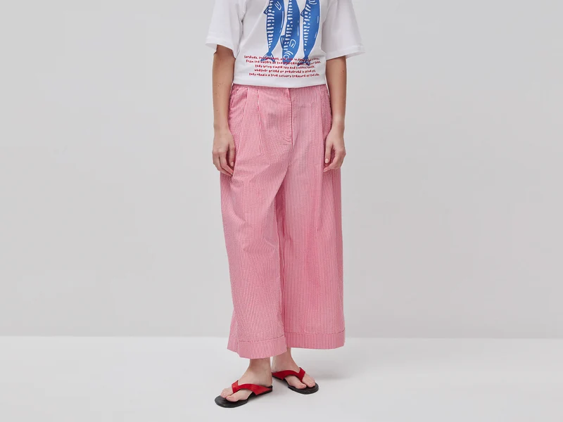 Pantaloni ampi a righe