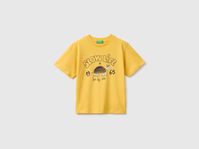 T-shirt con stampa tartaruga