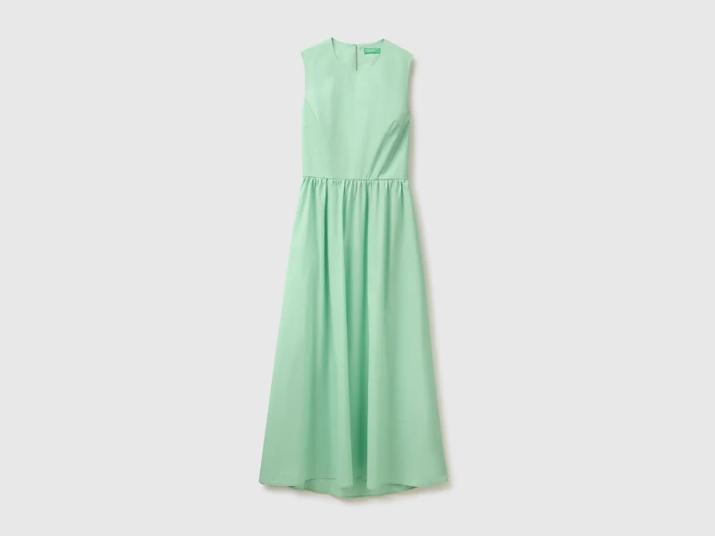 Vestito midi smanicato
