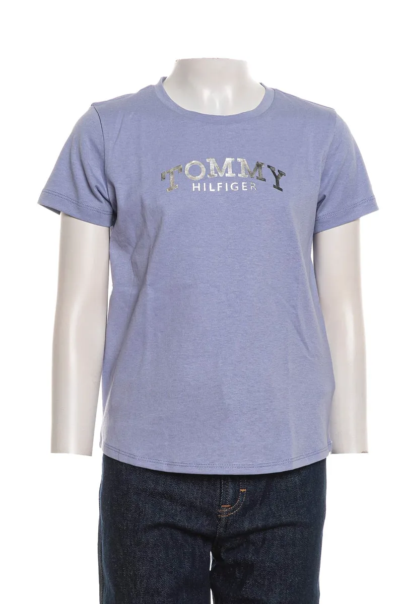 T Shirt Tommy Hilfiger Foil Tee Ss Da Bambina Pervinca