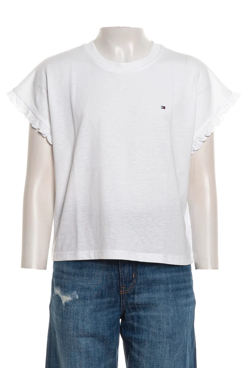 T Shirt Tommy Hilfiger Ess Top Ss Da Bambina Bianca