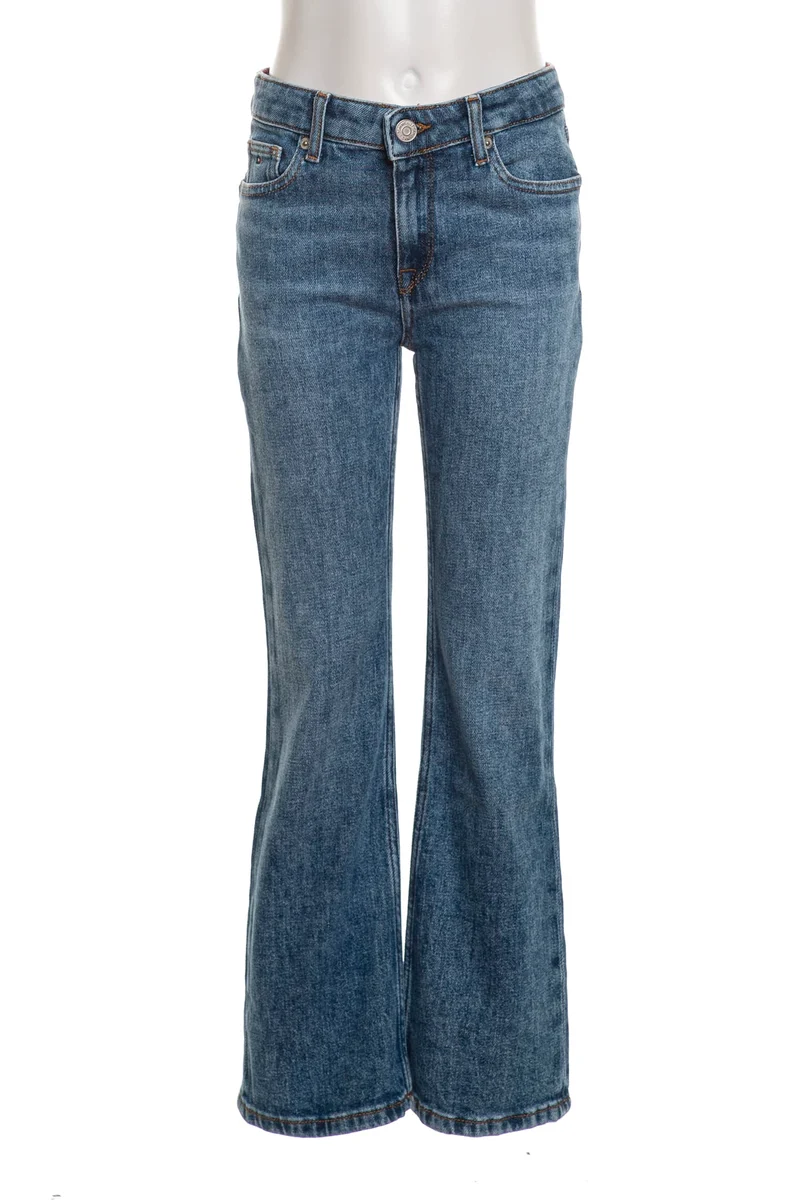 Jeans Tommy Hilfiger Flare Da Bambina Denim Blu Medio